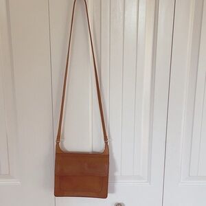 Vintage Y2K cognac brown Fossil | Leather Crossbody Purse bag satchel